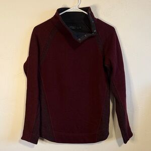 Prana Women's Burgundy Cowl Neck Sweater